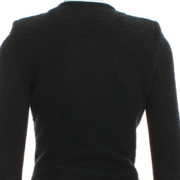 DARLING IRO AMIYA SWEATER JACKET. COLLARLESS, ZIP FRONT & POCKETS. SIDE DETAIL - Picture 4 of 12